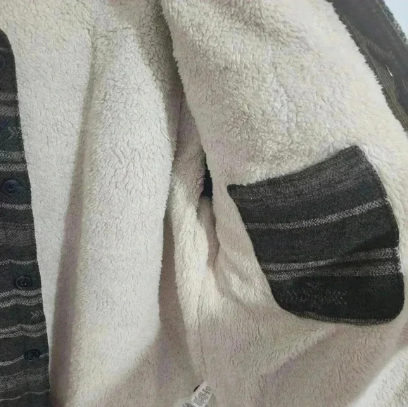 Jachs Quilted sherpa lined wool outerwear jacket, Size large - Picture 4 of 13